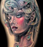 Stunning Medusa Tattoo by Ettore Bechis
