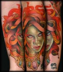 Fascinating Medusa Tattoos by Jeff Ensminger