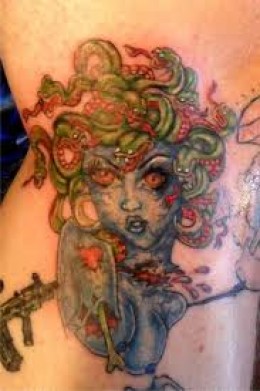 Charming Medusa Tattoo Picture