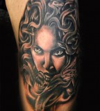 Beautiful Medusa Head Tattoo Design
