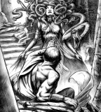 Wonderful Medusa Image Tattoo by David Bovey 