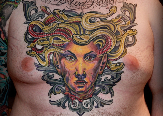 Cool Terry Ribera Medusa Tattoo Designs