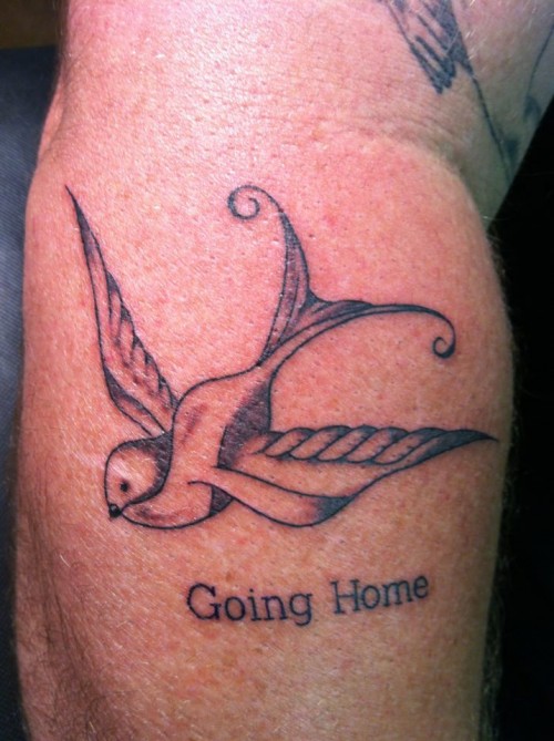 Dove Going Home Tattoos Design