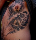 Creepy Alien Skull Tattoo Art Design for Men - Skull Tattoo