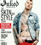 MGK Wing Angel Tattoo in Magazine