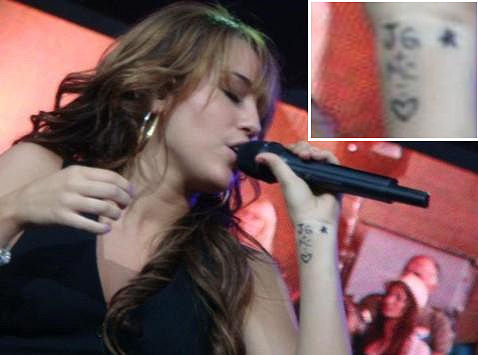 Pictures Miley Cyrus Tattoo On a Show