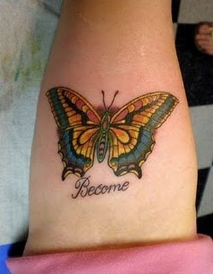 Beautiful Monarch Butterfly Tattoo on Thigh / Legs for Women – Butterfly Tattoos