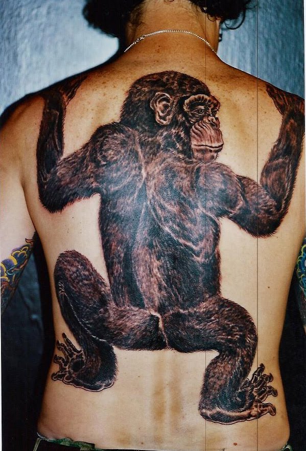 Full Monkey Tattoos Damn Cool Example
