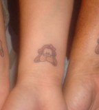 Small Monkey Tattoos for Women's Hands