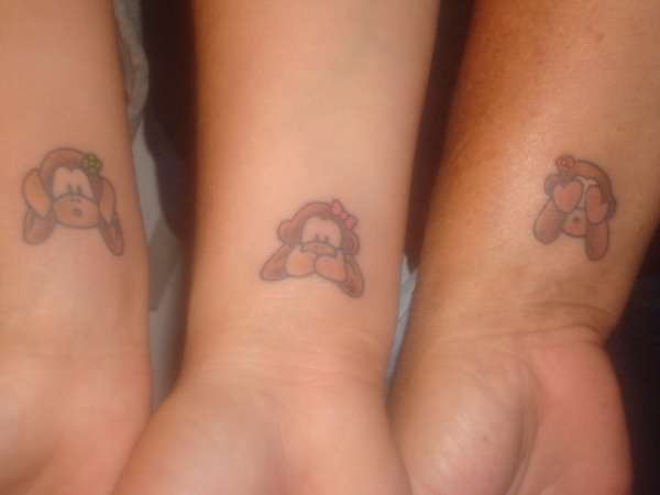 Small Monkey Tattoos for Women’s Hands