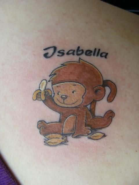 Cute Monkey Tattoos Pictures