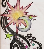 Cool Sun Moon And Stars Tattoo Sketch By Ccrum