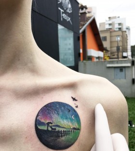 moonlight-walk-circle-tattoo