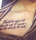 Quote Tattoo from mother