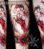 Amazing Muay Thai Themed Tattoo Design Picture
