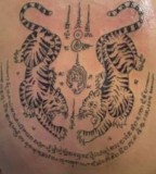 Symbolic Tiger Muay Thai Tattoo Design Sample Photo