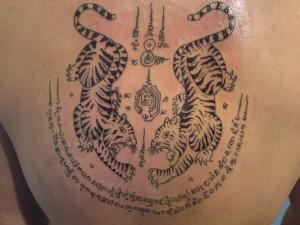 Symbolic Tiger Muay Thai Tattoo Design Sample Photo