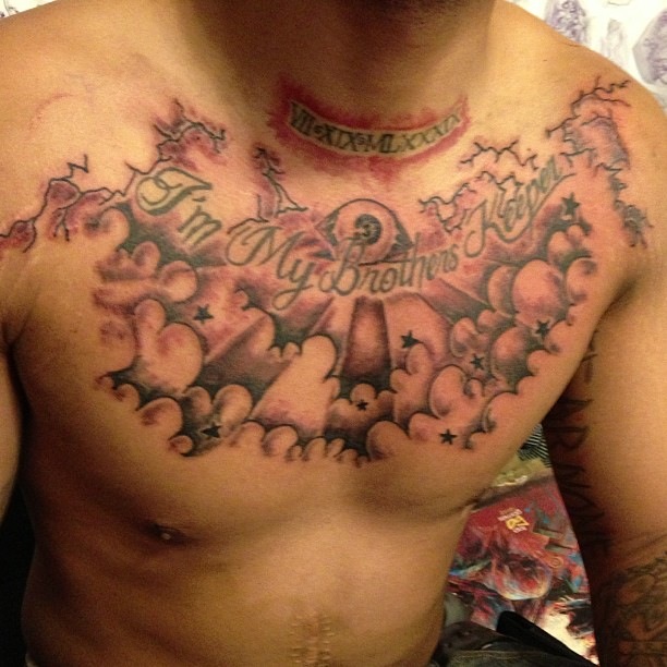 Kenny Da Kydd Portfolio, My Brothers Keeper Tattoo.