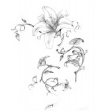 Black And White Flower Tattoo Designs