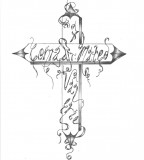 Black And White Meaning Cross Tattoo Design