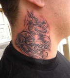 Tattoo Design Of Heart - Neck Tattoos 