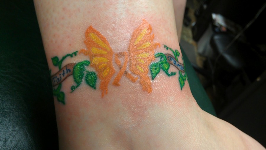 Cute Butterfly Tattoo Design For Girls