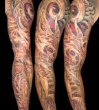 Bioorganic Arm Tattoos Design for Men