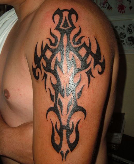 Tribal Tattoo On Arm for Men