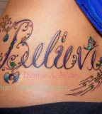 Believe Tattoo Design Picture