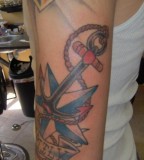 Anchor Nautical Star Tattoo