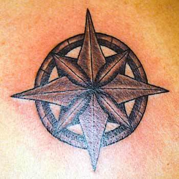 Simple Yet Beautiful Nautical Star Tattoo Design For Men