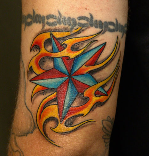 Outstanding Nautical Star Tattoo Design Inspiration