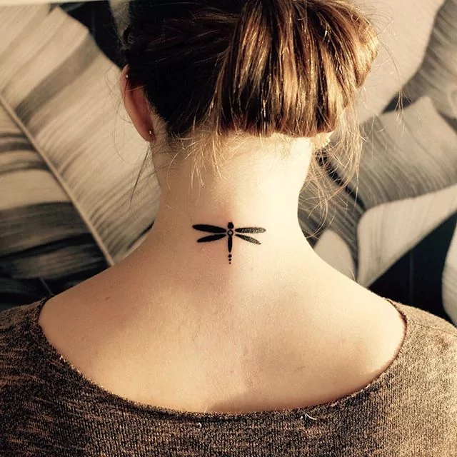 neck tattoo for women