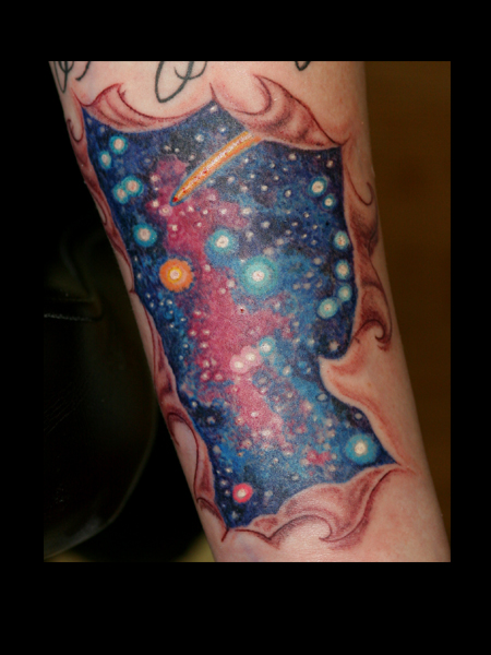 AMazing Full Color of Orion Constellation Tattoo Design