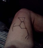 Orion Constellation Tattoo on Thigh