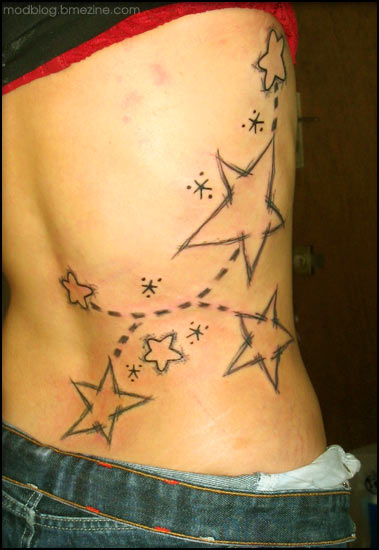 Great Orion Constellation Tattoo on Body