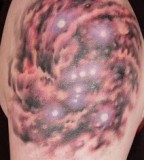 Full Color of Constellation Tattoo Design