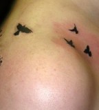 Birds Tattoos Over The Shoulder - Bird Tattoos for Women