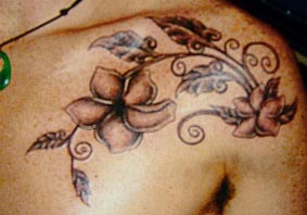 Thailand Designs Tattoos and Body Art of Butterfly & Flower Tattoos