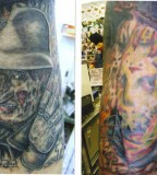 Picture Freddy And Jason Arm Tattoo