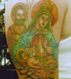 Genaros Virgen De La Alta Gracia Full Arm Tattoo