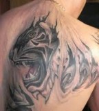 Nice Panther Tattoos And Meanings On Men Shoulder