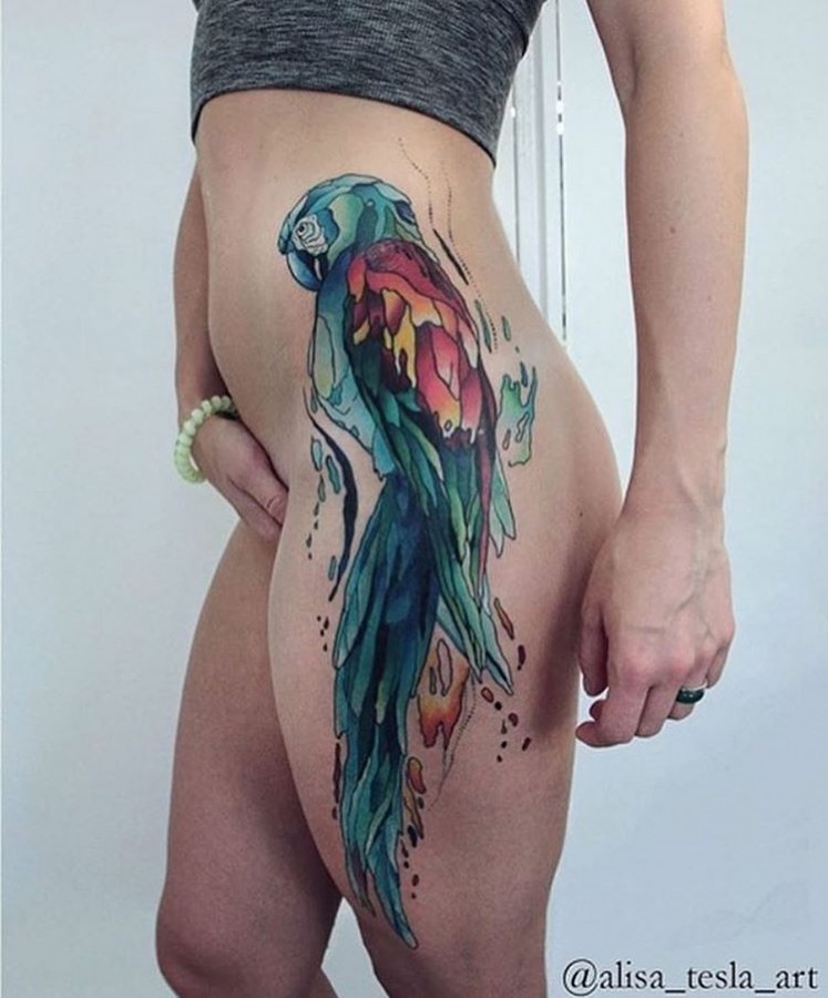 parrot-tattoo-by-alisa_tesla_art