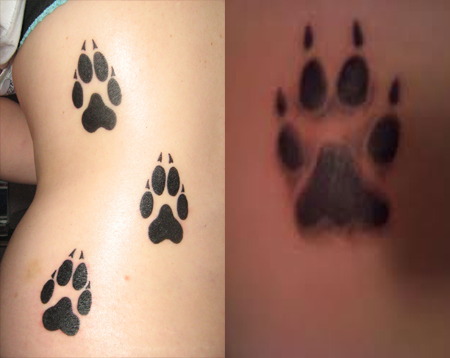 Simple Paw Print Tattoos Ideas Designs And Pictures