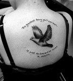 Black and White Dove Tattoos You Should See