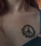 Peace Adorable Small Tattoos For Girls