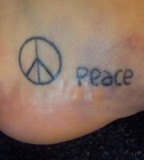 Simple Peace Tattoos Pictures And Images Gallery