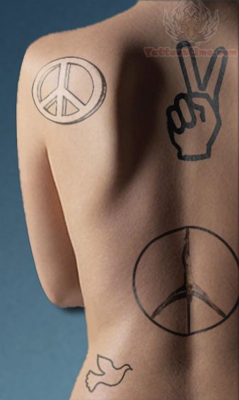 Daisy Peace Tattoo On Back Pictures And Images NSFW