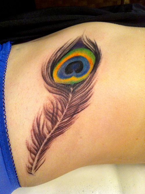 Cute Peacock Feather Tattoos Meaning
