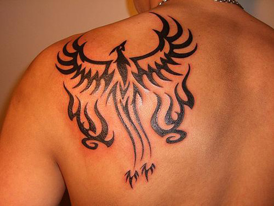 Phoenix Tattoo Designs For Men Fashion at Left Back